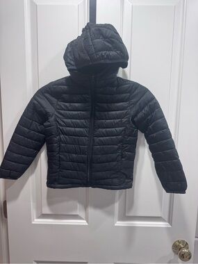 Kids Lightweight Hooded Puffer Jacket - Black Gap XS